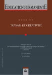 Education permanente, n°202 - mars 2015 - Travail et créativité