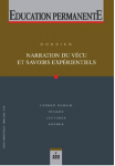 Narration du vécu et savoirs expérientiels