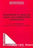 Ingénierie et qualité dans les formations d'insertion