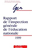 Rapport de l'inspection générale de l'éducation nationale - 1999