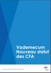 Vademecum, nouveau statut des CFA