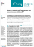 Céreq bref, n°425 - juillet 2022 - Comment garantir le développement des compétences en télétravail ?