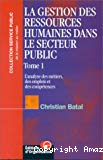 Gestion des ressources humaines dans le secteur public (La)
