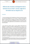 Réforme des retraites et allongement de la durée de vie au travail