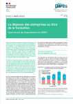 La dépense des entreprises au titre de la formation