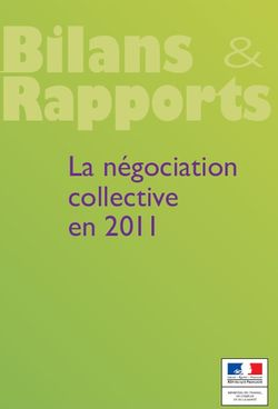 La négociation collective en 2011