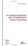 Un lexique raisonné de la compétence