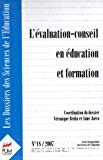 L'évaluation-conseil en éducation et formation
