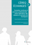 Céreq échanges, n°15 - juillet 2020 - Formation continue et parcours professionnels : entre aspirations des salariés et contexte de l’entreprise