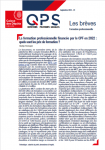 Questions politiques sociales : les brèves, n° 23 - septembre 2023 - La formation professionnelle financée par le CPF en 2022 : quels sont les prix de formation ?