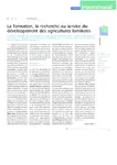 La formation, la recherche au service du développement des agricultures familiales