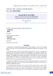 Accord du 21 avril 2021 relatif à la mise en oeuvre de l'activité partielle en cas de réduction d'activité durable (APLD)